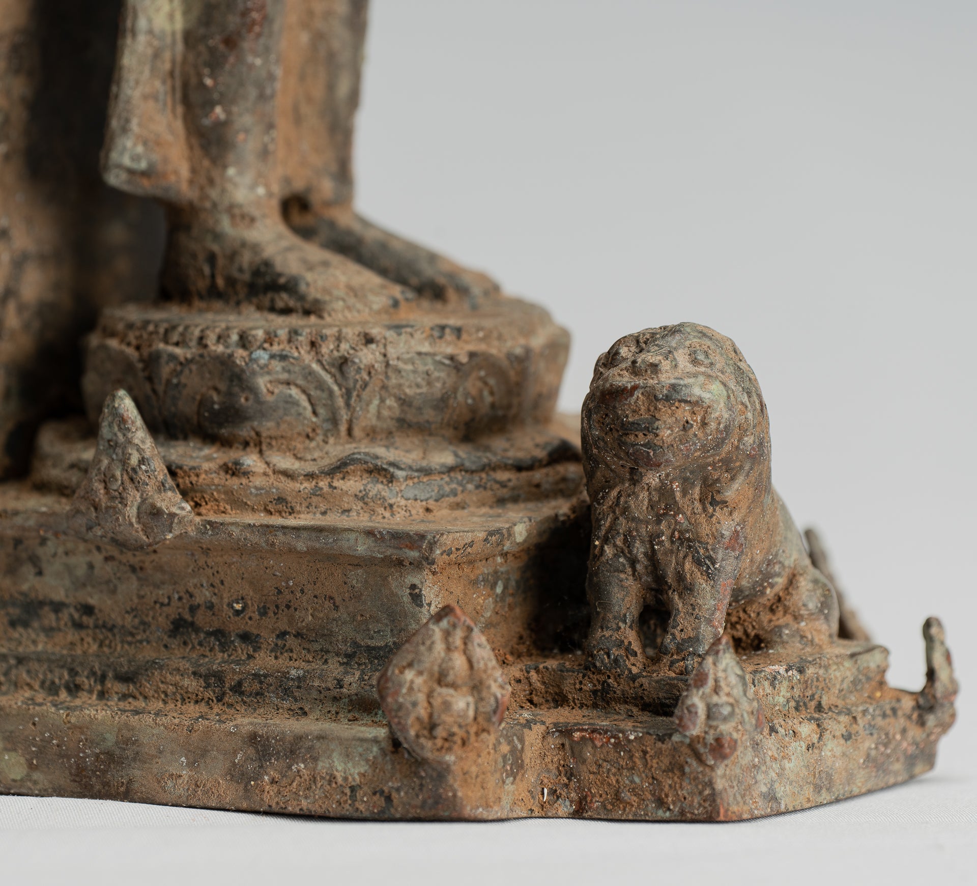 Brahma Statue - Antique Indonesian Style Majapahit Standing Bronze Brahma Statue - 31cm/12"