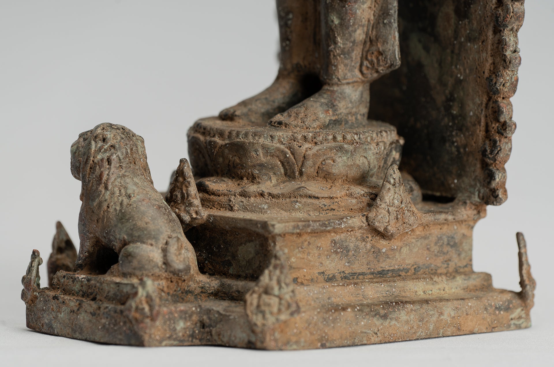 Brahma Statue - Antique Indonesian Style Majapahit Standing Bronze Brahma Statue - 31cm/12"