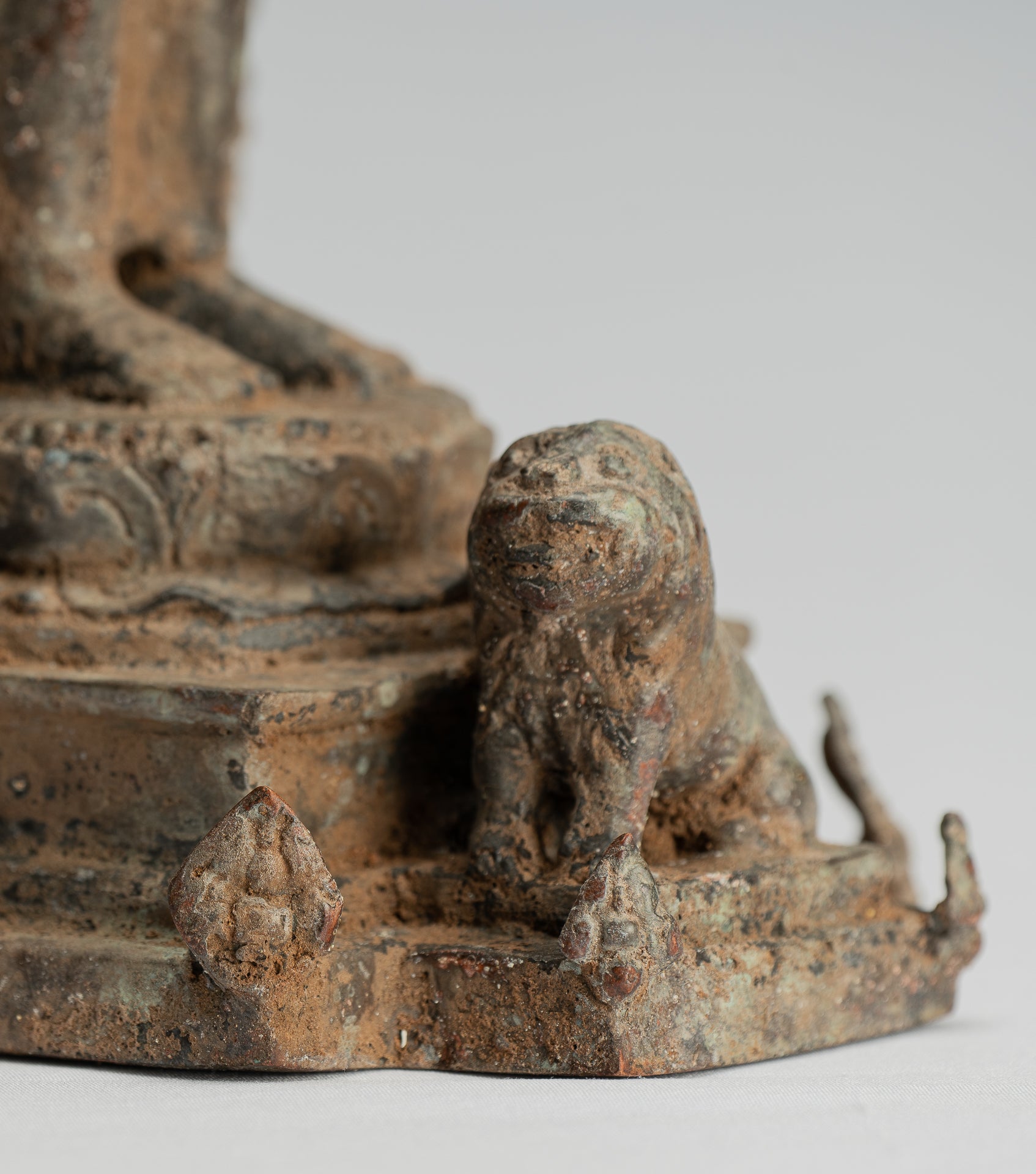 Brahma Statue - Antique Indonesian Style Majapahit Standing Bronze Brahma Statue - 31cm/12"