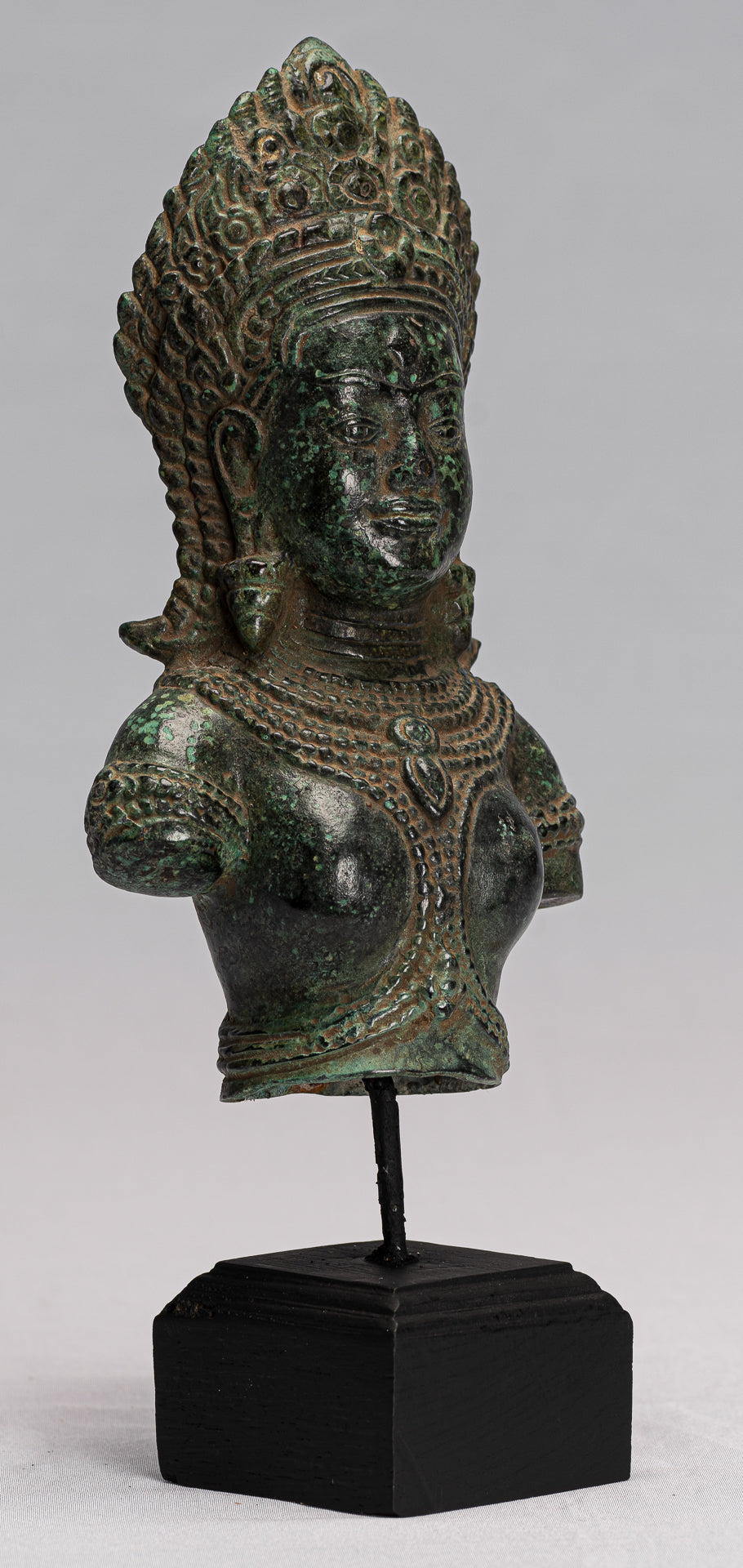 Lakshmi Statue. Antike Khmer Stil Lakshmi.Devi Consort of Vishnu Torso mit 27cm/11"