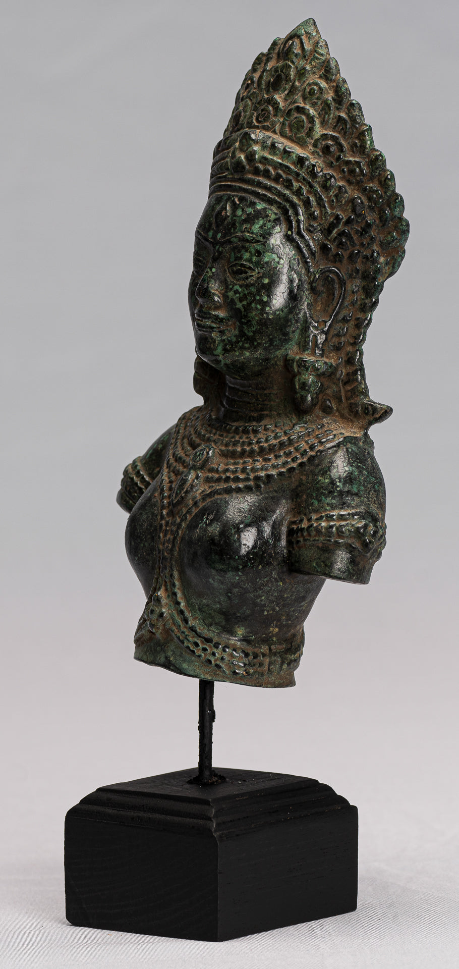 Lakshmi Statue. Antike Khmer Stil Lakshmi.Devi Consort of Vishnu Torso mit 27cm/11"