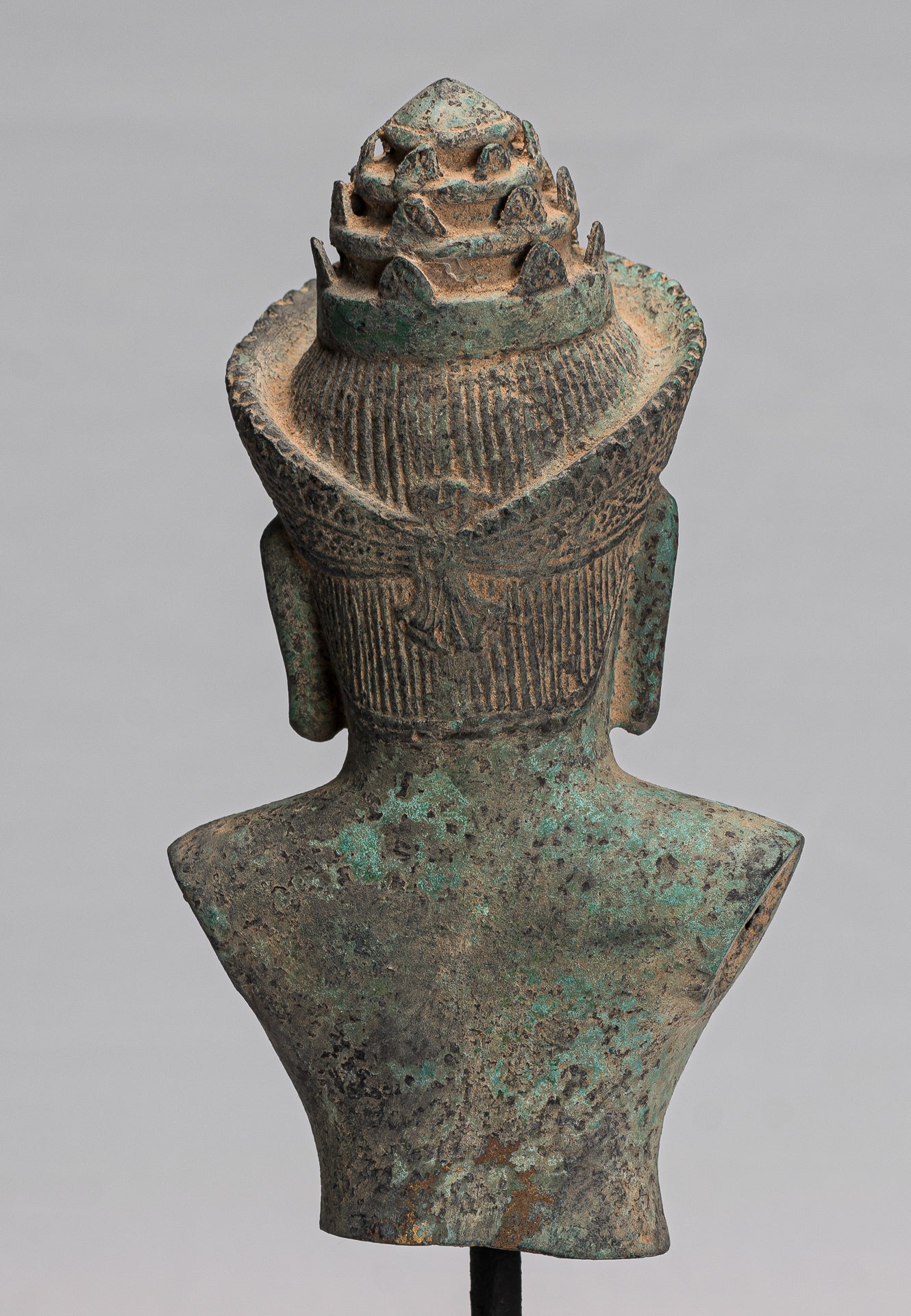 Lakshmi-Statue – antiker Khmer-Stil Lakshmi/Devi-Gemahlin von Vishnu Torso – 31 cm/12 Zoll