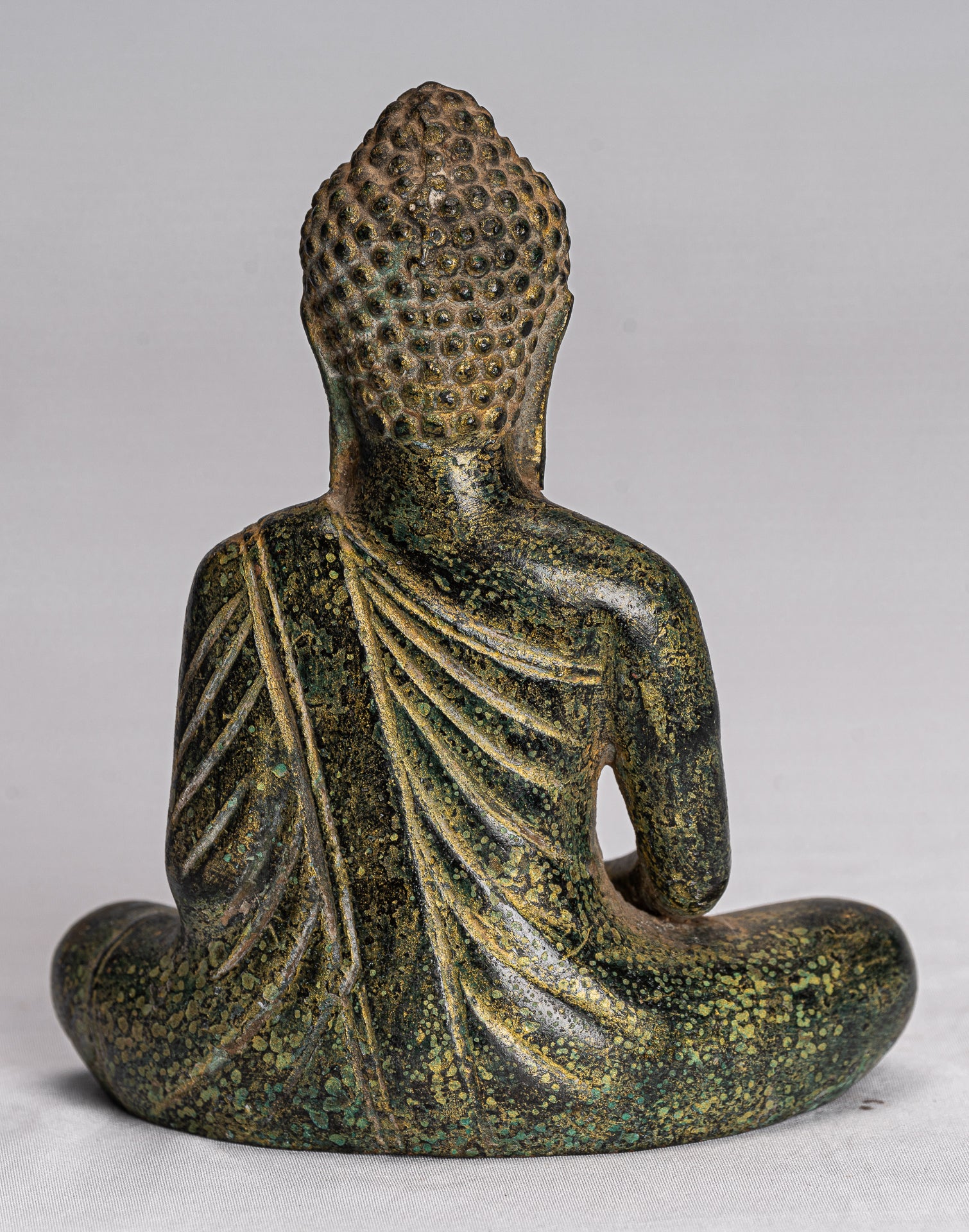 Statua Buddha - Antique Khmer in stile Khmer Meditazione seduta Angkor Buddha Statue -13,5 cm/5 "