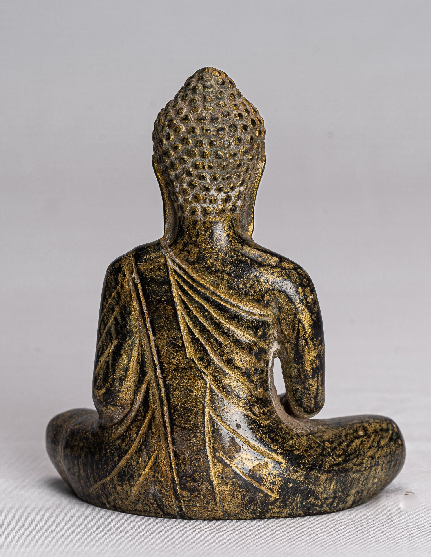 Statua Buddha - Antique Khmer in stile Khmer Meditazione seduta Angkor Buddha Statue -13,5 cm/5 "