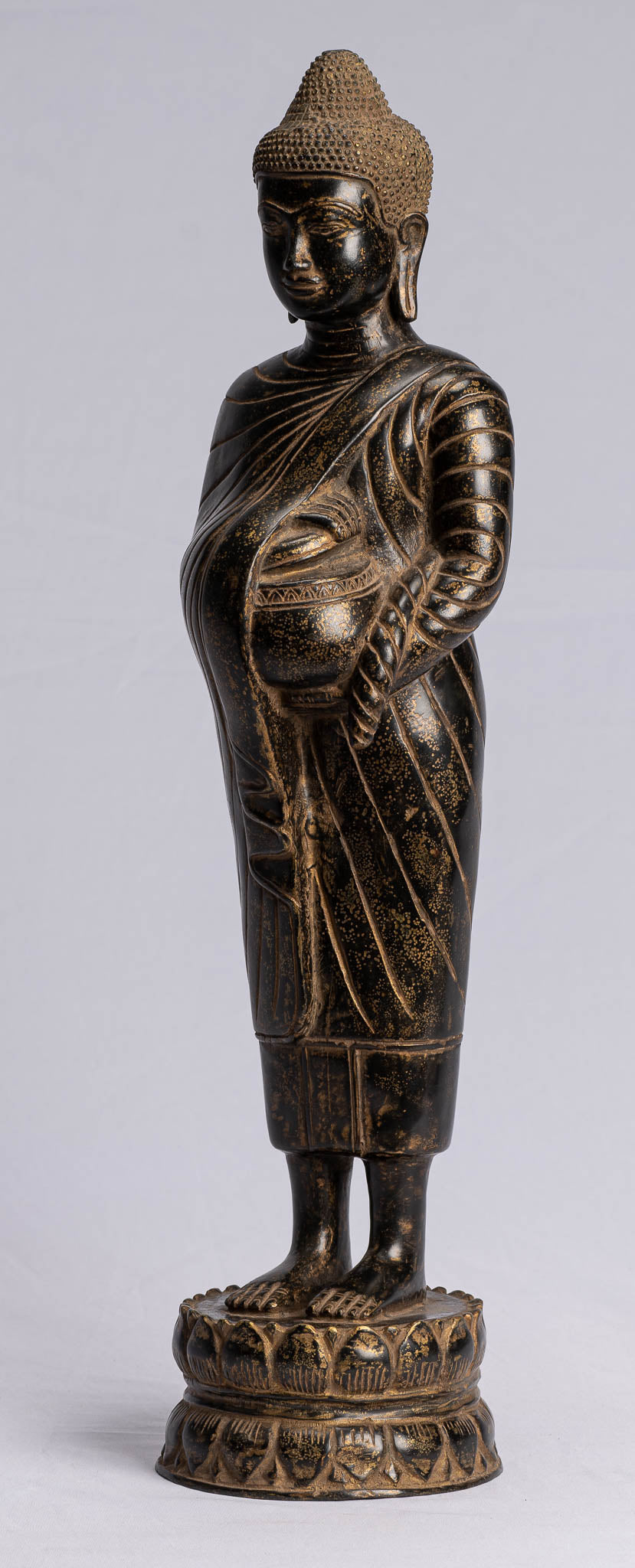 Estatua de Buda - Estatua de Buda Buddha de estilo de bronce de estilo tailandés antiguo - 49 cm/20 "