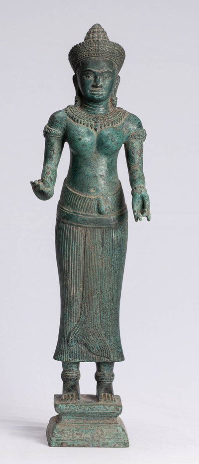 Statue de Lakshmi - Angkor Wat Lakshmi sculpture de style cambodgien / princesse Devi de Vishnu - 56 CM / 22 pouces