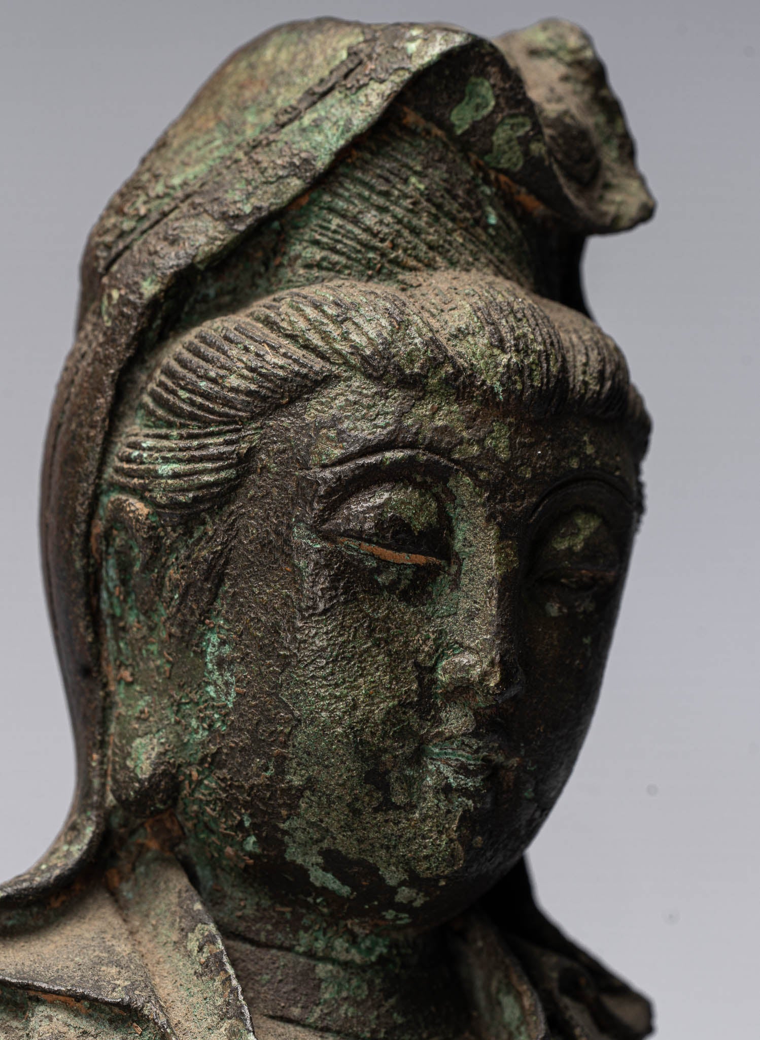 Antike Antike chinesische Stil Kwan Yin oder Guanyin Statue-38cm/15 "