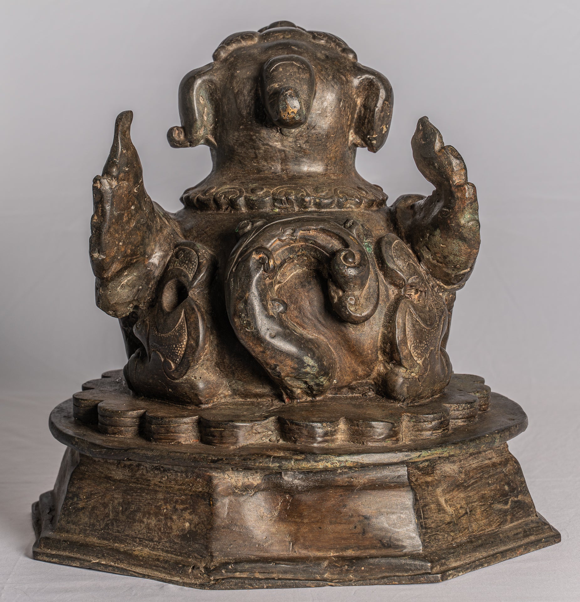 Antiker chinesischer Stil Tempel Wächter Löwe Foo Dog Imperial Lion 37cm/15"