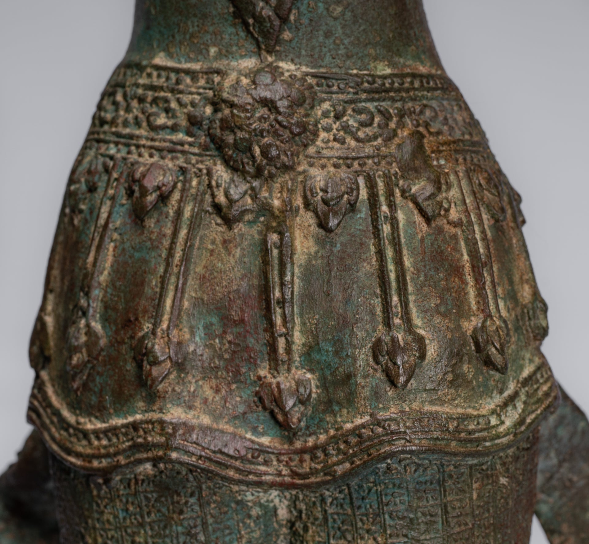 Trimurti Statue-Antique Thai Style Trimurti Shiva Brahma Vishnu Statue-84cm/34 "