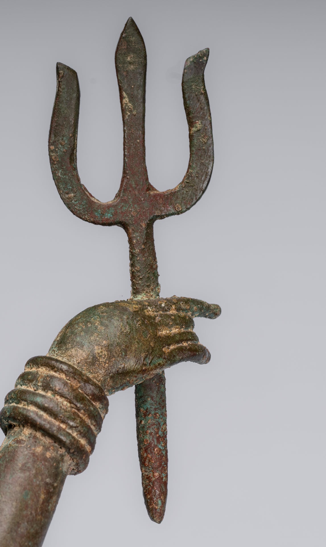 Trimurti Statue-Antique Thai Style Trimurti Shiva Brahma Vishnu Statue-84cm/34 "