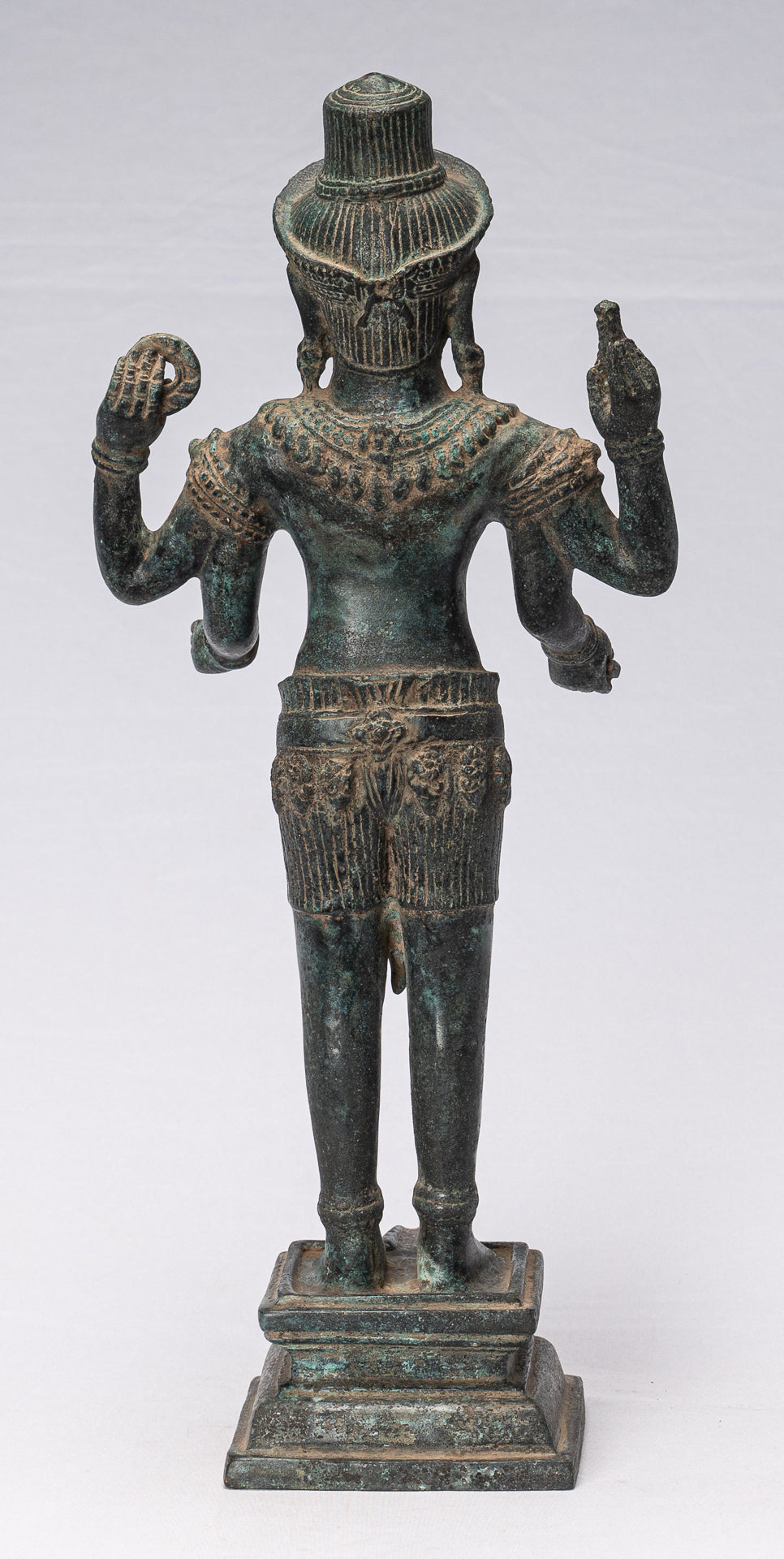 ShivaStatue - Statue de Shiva de style Khmer antique en bronze de style Koh Ker - 44 cm/18"