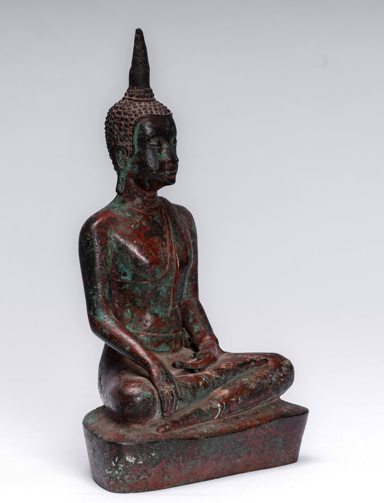 Statue Buddha - Antique Sukhothai Style Thai Enlightenment Statue Buddha - 24 cm/10 "
