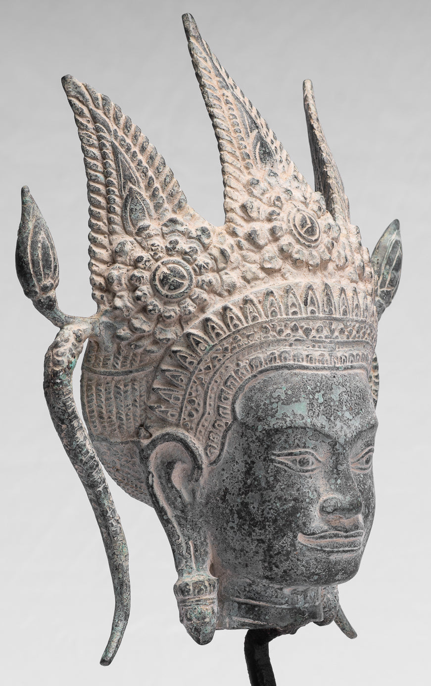 Apsara-Antique Khmer Style Bronze Angkor Wat Apsara or Angel Statue-39cm/16 "