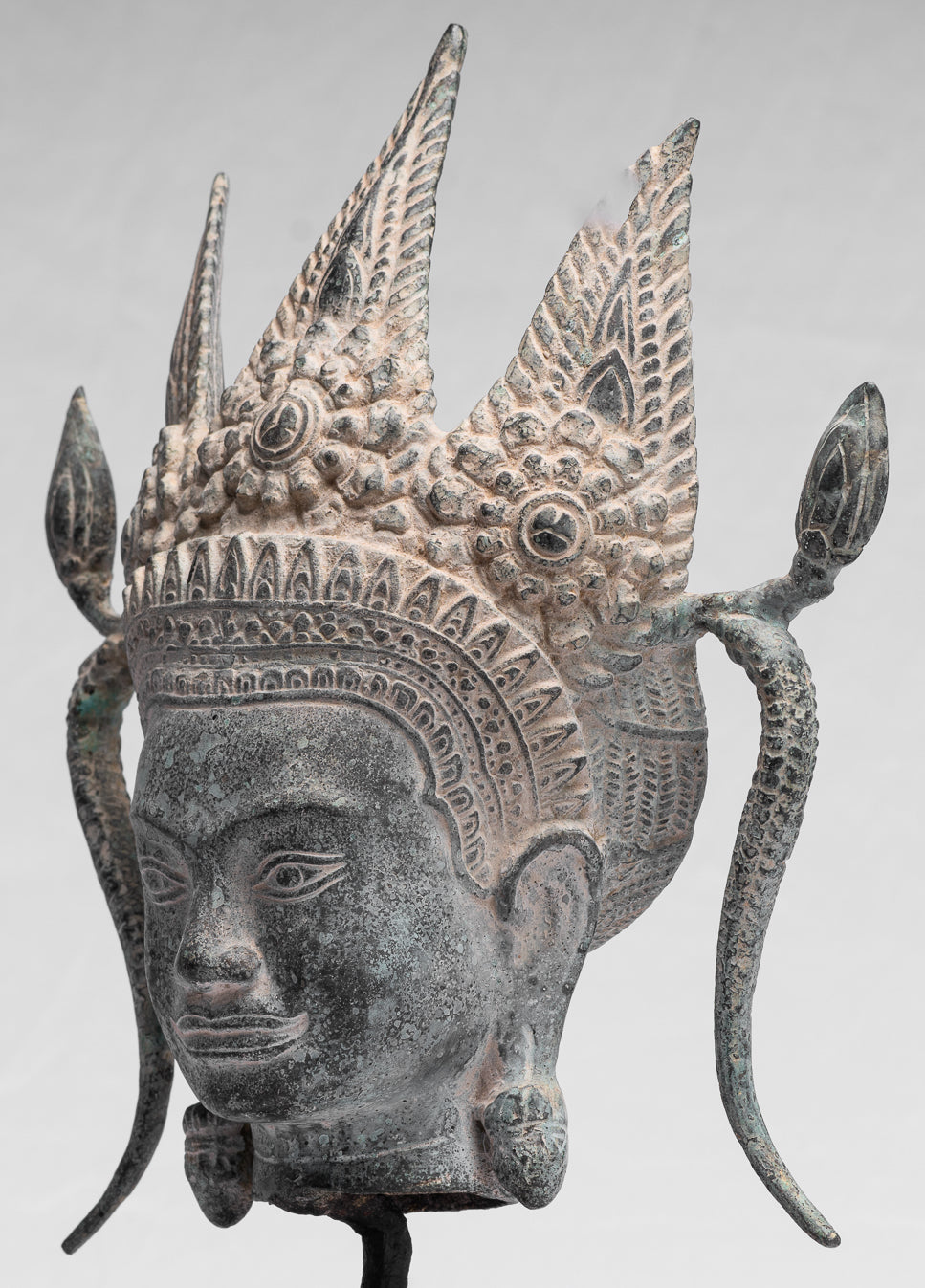 Apsara-Antique Khmer Style Bronze Angkor Wat Apsara or Angel Statue-39cm/16 "