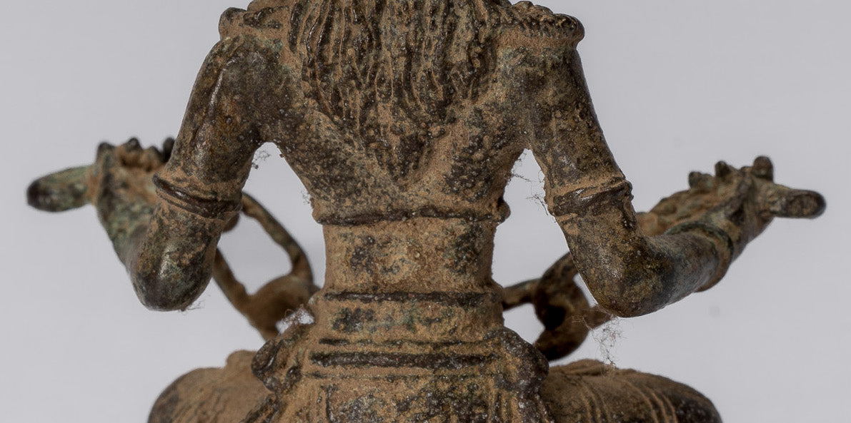 Statue de Tara-Antique Java Style indonésien Bronze Devi Tara Statue-8cm/3 "