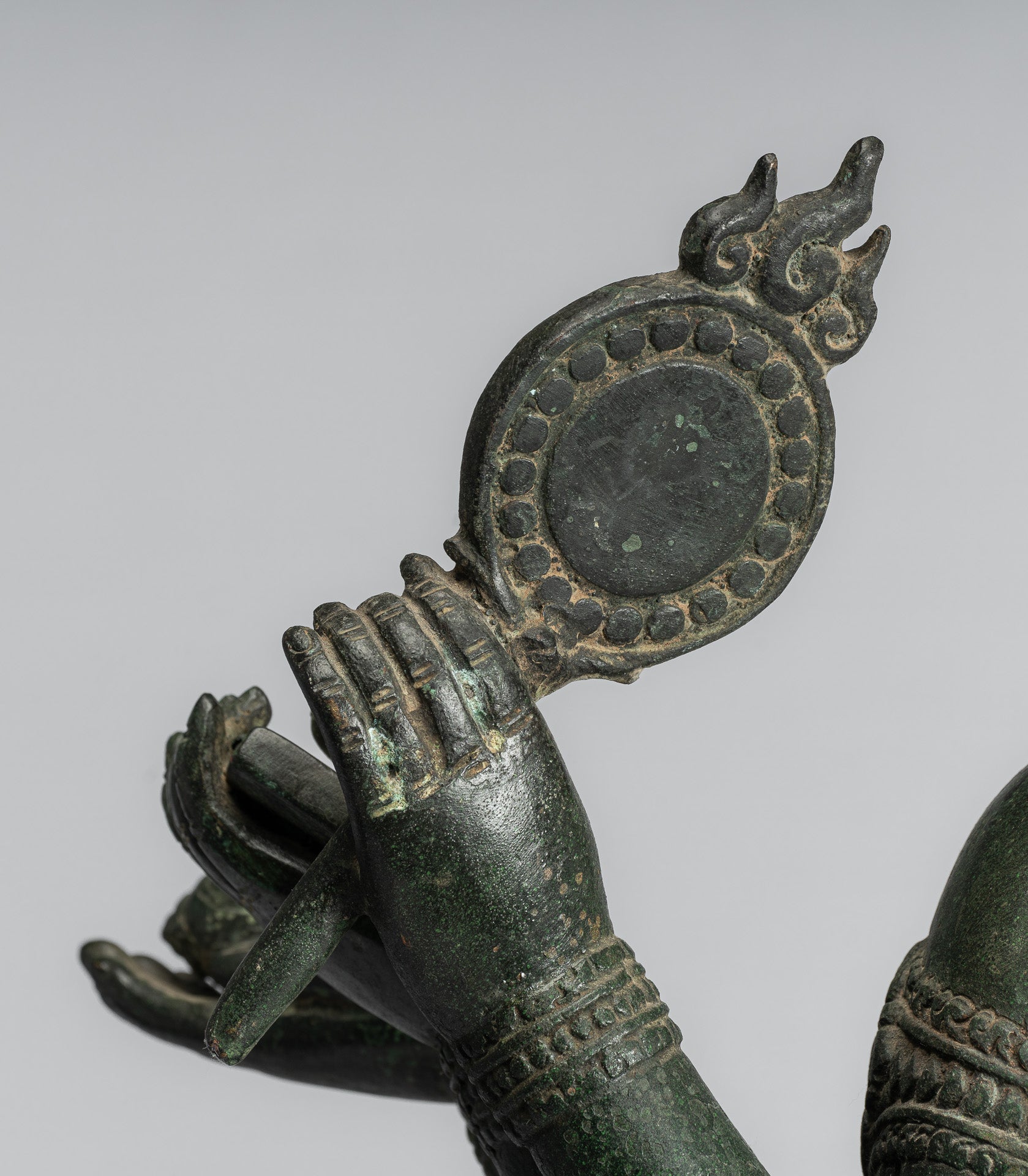 Statua Brahma - Antique Khmer Style Bronzo 8 braccio Bayon Brahma - Creazione di Dio indù - 76 cm/30 "