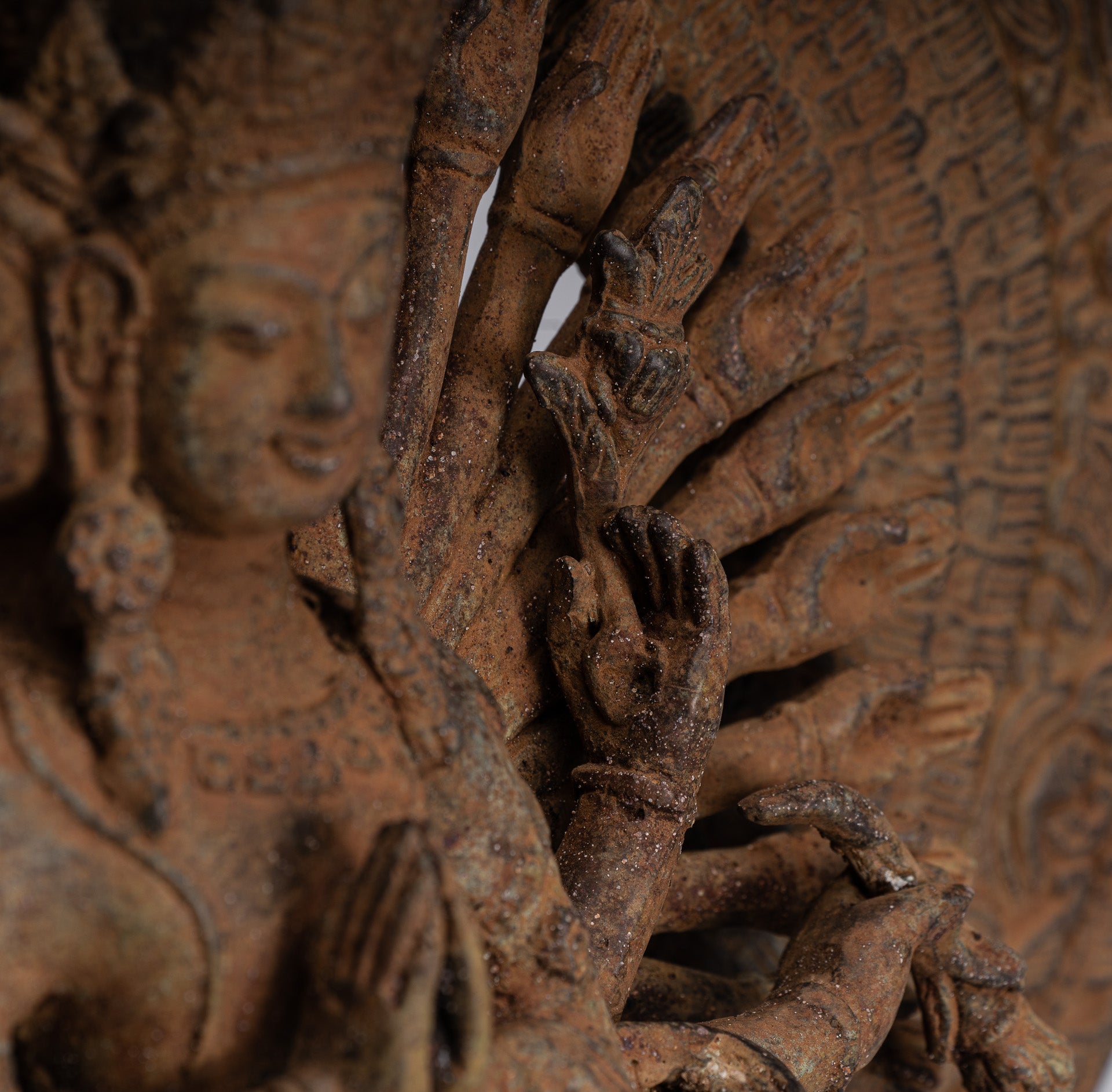 Bodhisattva Statue - Antique Indonesian Style Javanese 1000 Arm Avaloketishvara Bodhisattva Statue - 61cm/24"