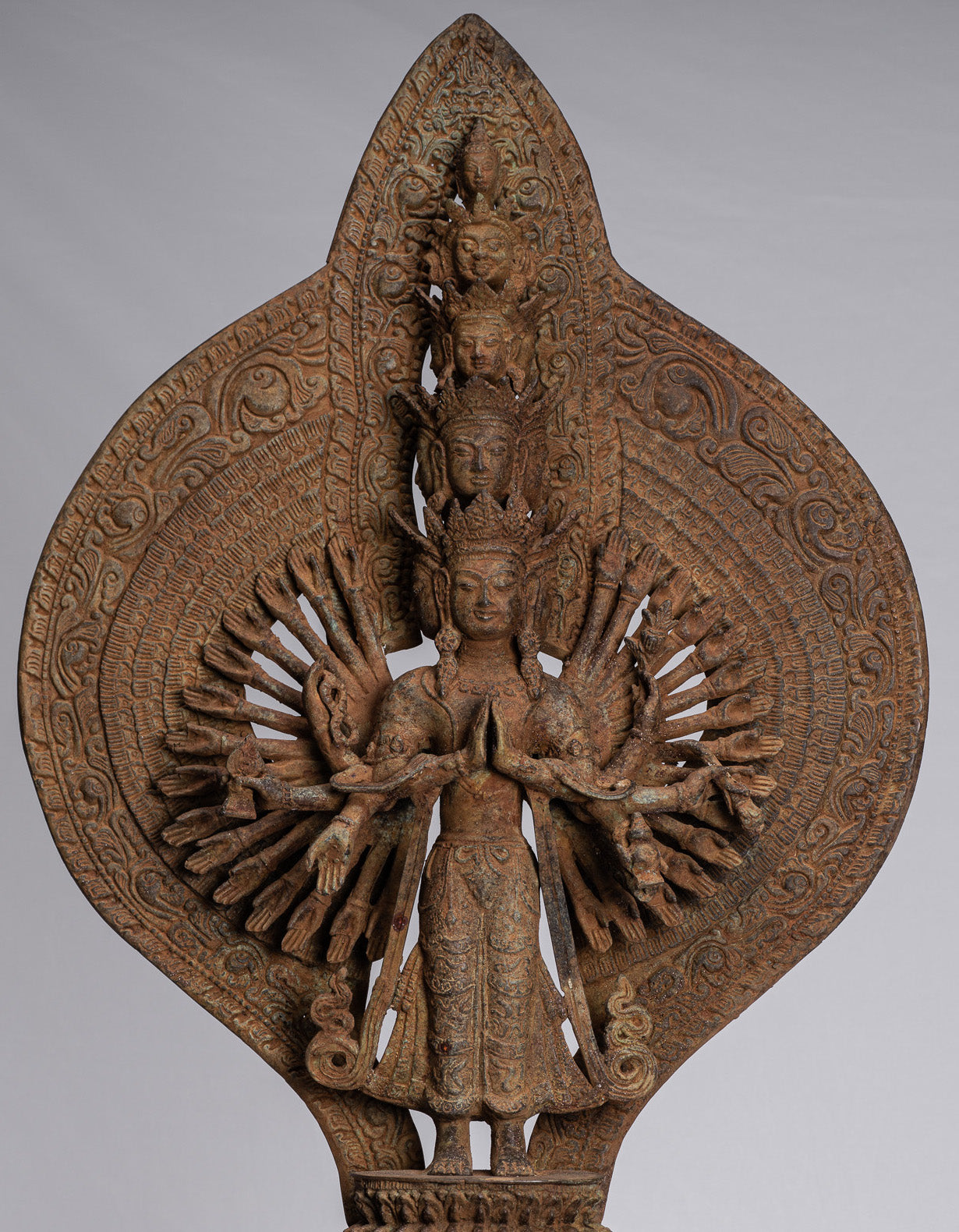 Bodhisattva Statue - Antique Indonesian Style Javanese 1000 Arm Avaloketishvara Bodhisattva Statue - 61cm/24"