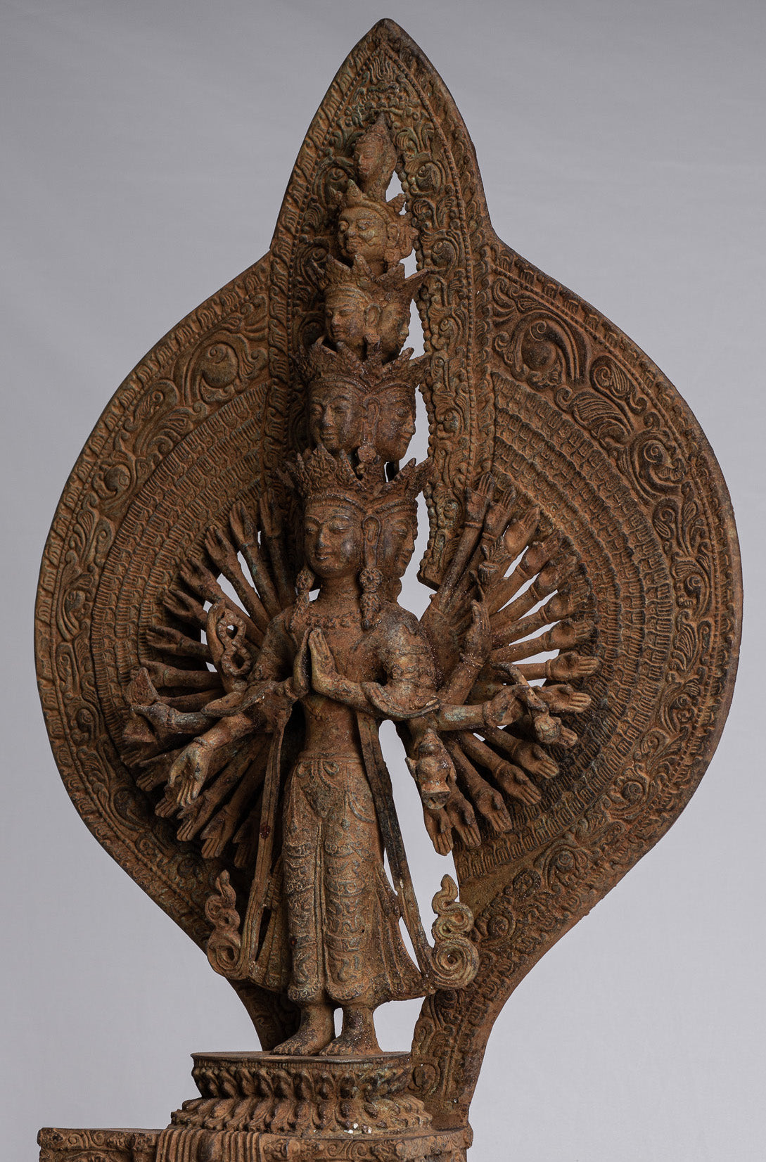 Bodhisattva Statue - Antique Indonesian Style Javanese 1000 Arm Avaloketishvara Bodhisattva Statue - 61cm/24"