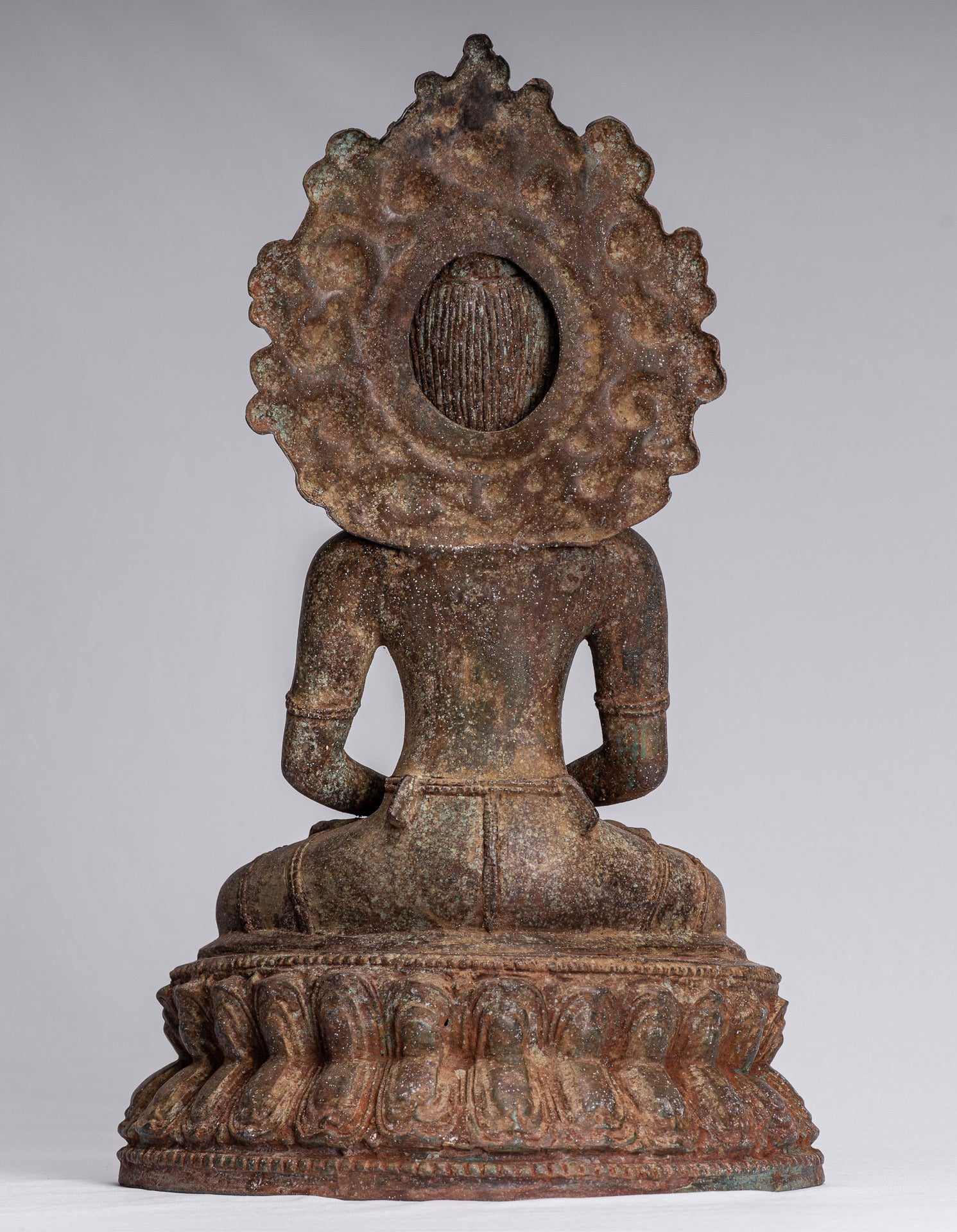 Statue de Bouddha-Antique indonésien Style Bronze Javanais Amitabha Bouddha Statue-43cm/17 "