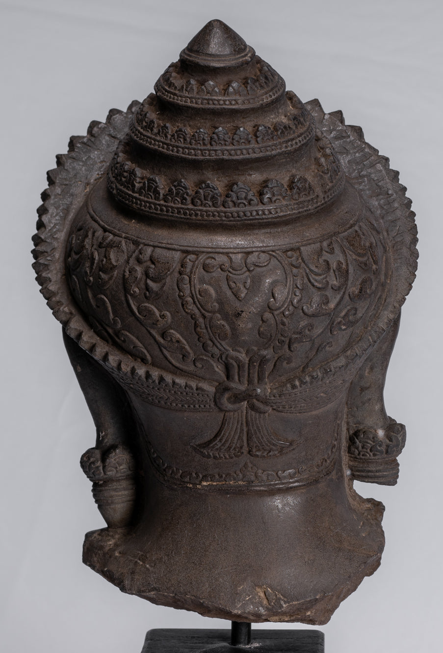 Garuda-Statue – antike Banteay-Srei-Stil-Stein-Khmer-Garuda-Vishnu-Statue – 46 cm/18 Zoll