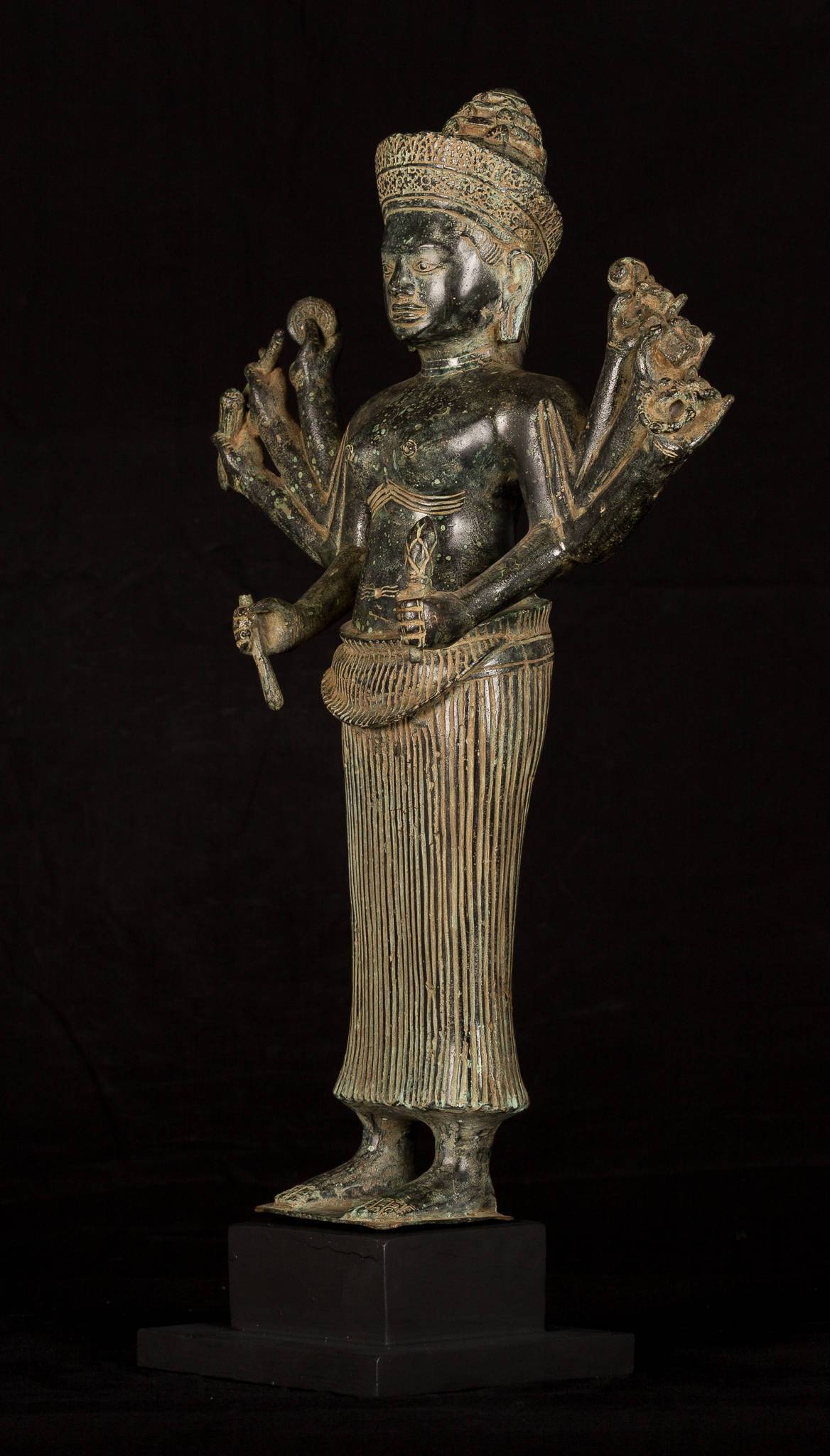 Estado antiguo de Khmer Koh Ker Durga Mahishasuramardini- 54cm/22 "