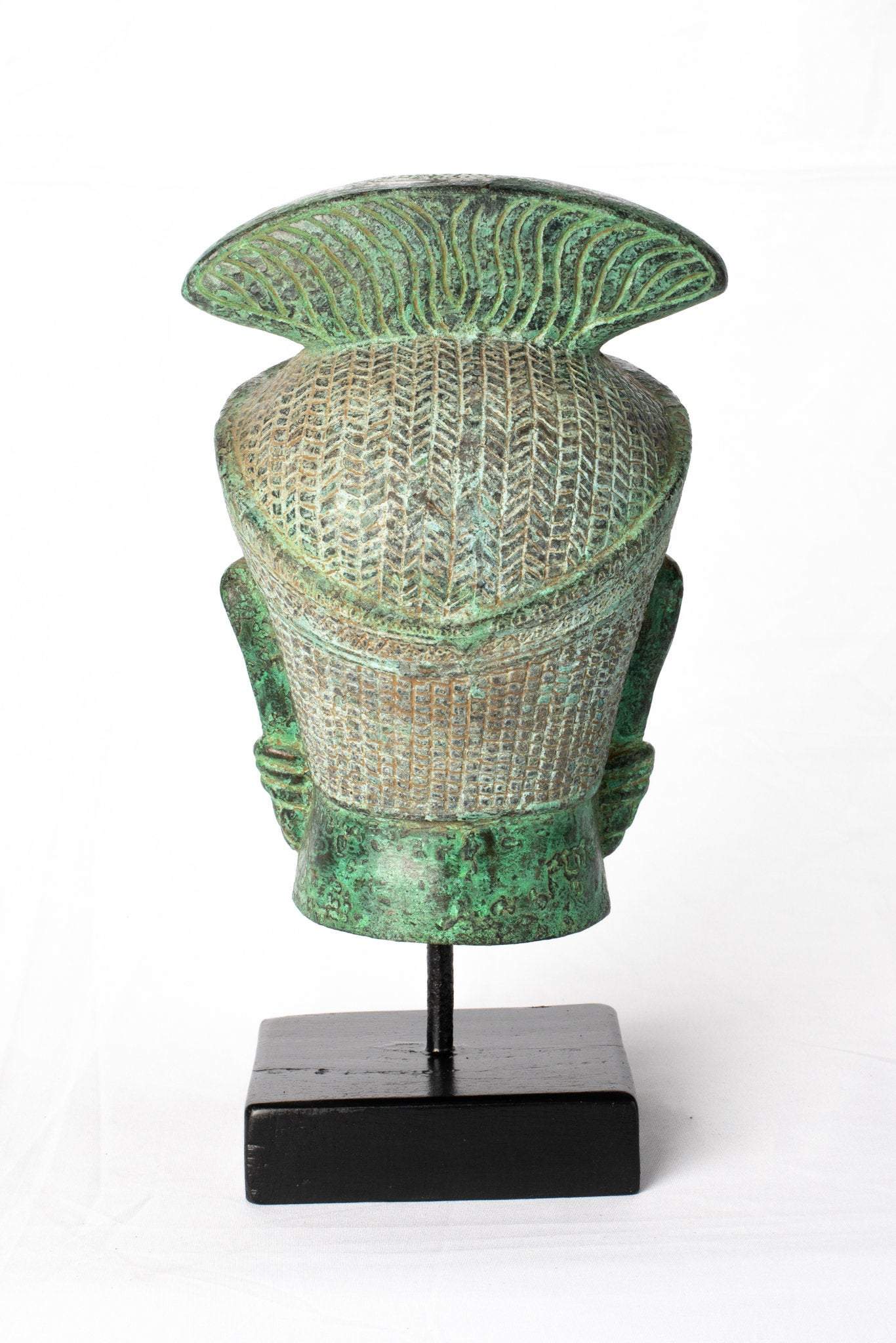 Antique Khmer Style Bronzo Lakshmi o Devi/Divina Head - 24 cm/10 "