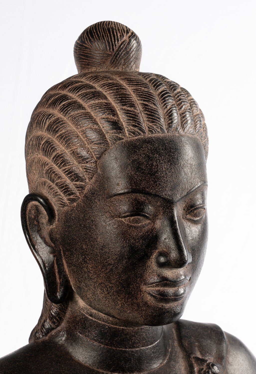 Yeay Mao-Statue – antike Bronze-Statue im Khmer-Stil – Yeay Mao oder Oma Mao-Statue – 84 cm.