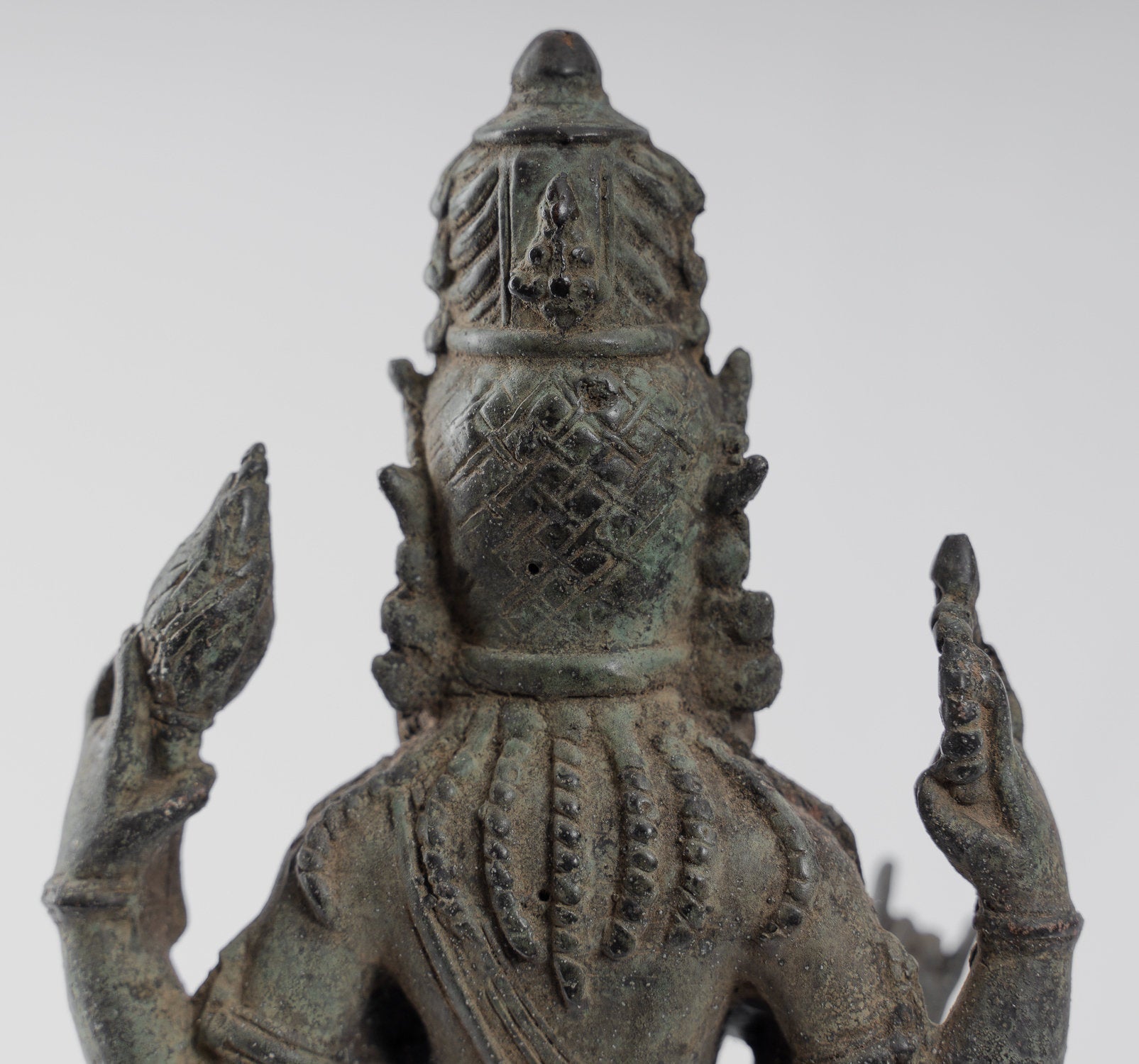 Vishnu statue - majapatit bronze Vishnu statue dans l'ancien style javanais - 31 cm