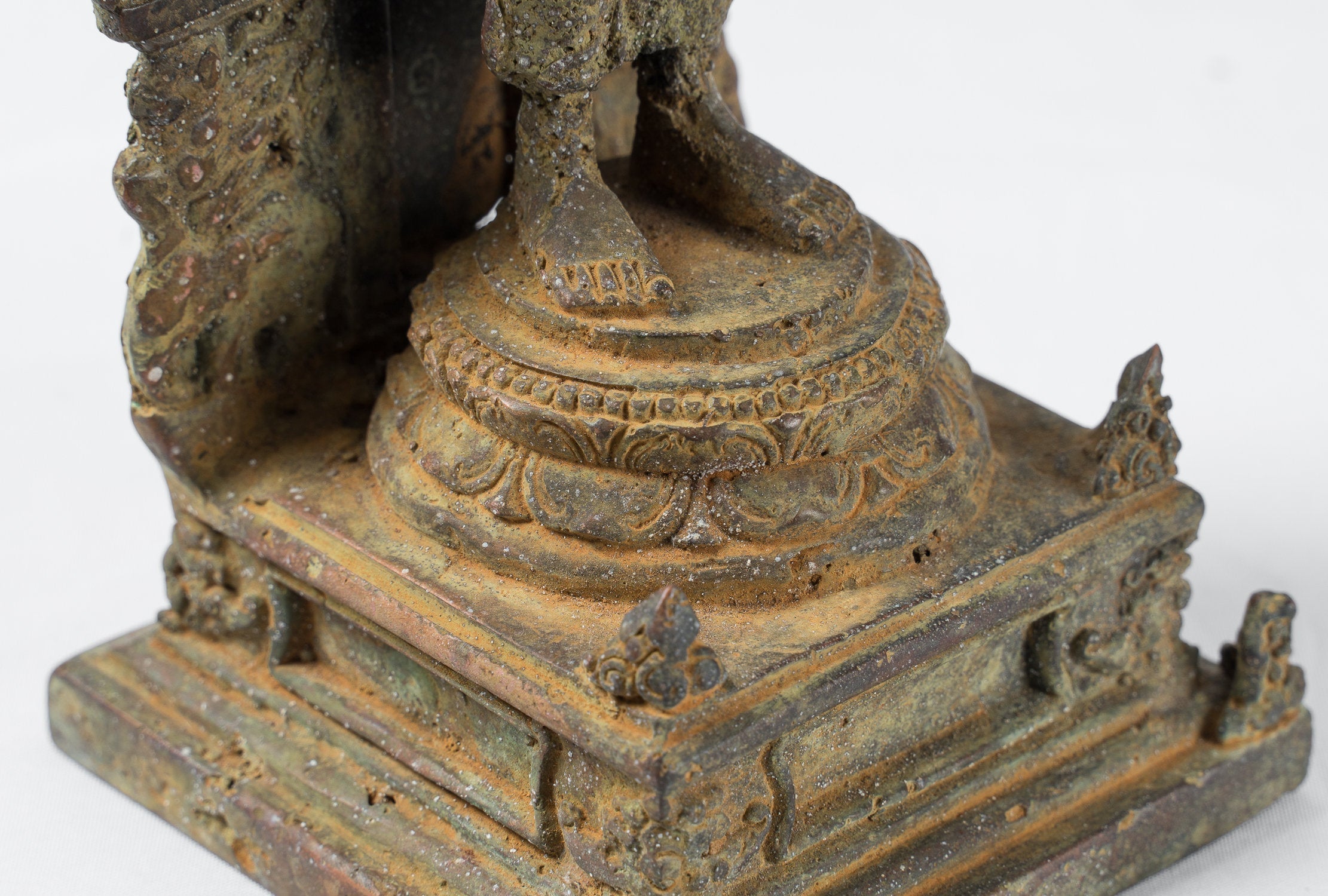 Buddha Statue - Antique Indonesian Style Javanese Amoghasiddhi Buddha - 24cm/10"