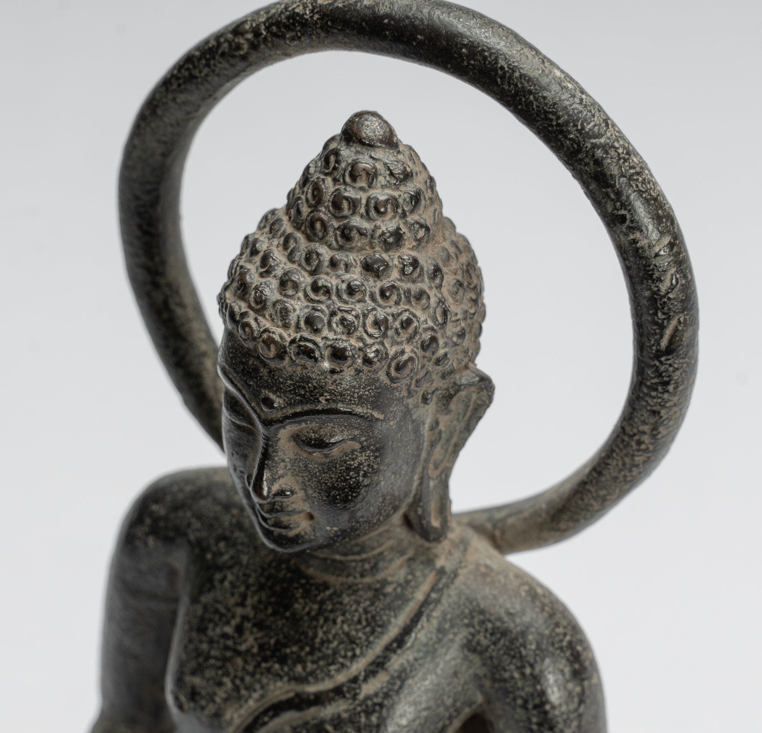 Statue di Buddha - Antique stile indonesiano in piedi bronzo giavanese insegnamento Buddha - 28 cm/11 "