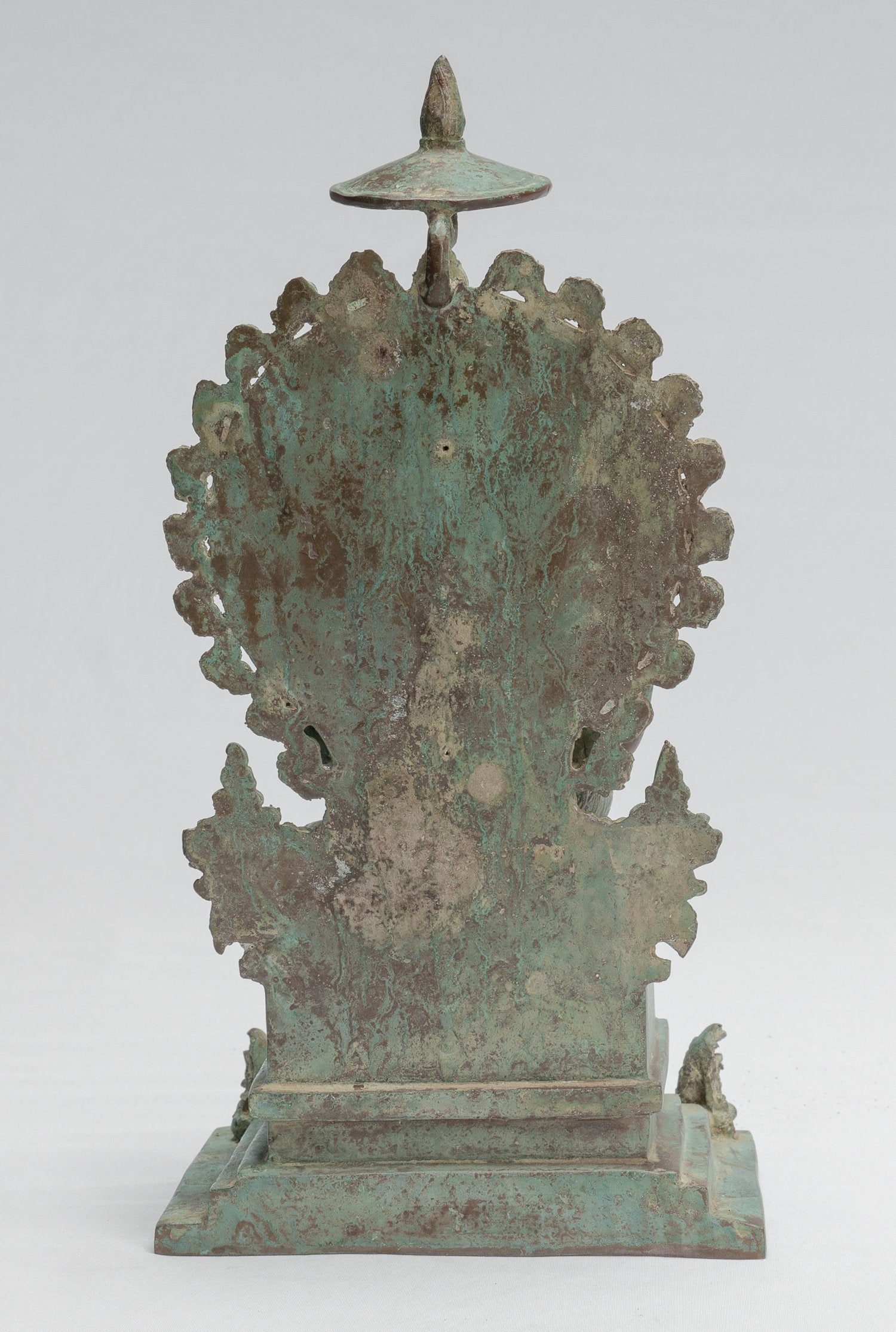 Statue de Ganesha - ancienne statue de Ganesha indonésienne en bronze de style javanais - 30 cm / 12 pouces