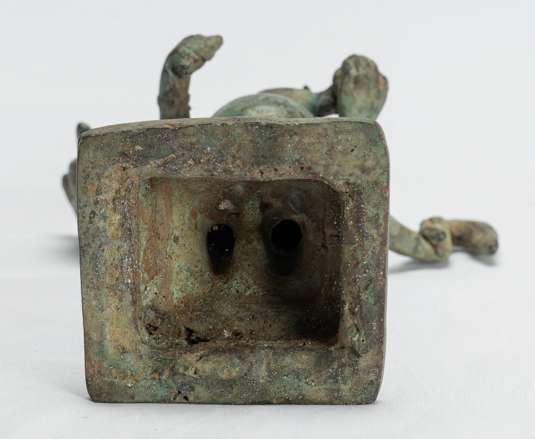 Statue Ganesha - Statua ganesha indonesiana di bronzo giavanese antico - 19cm/8 "