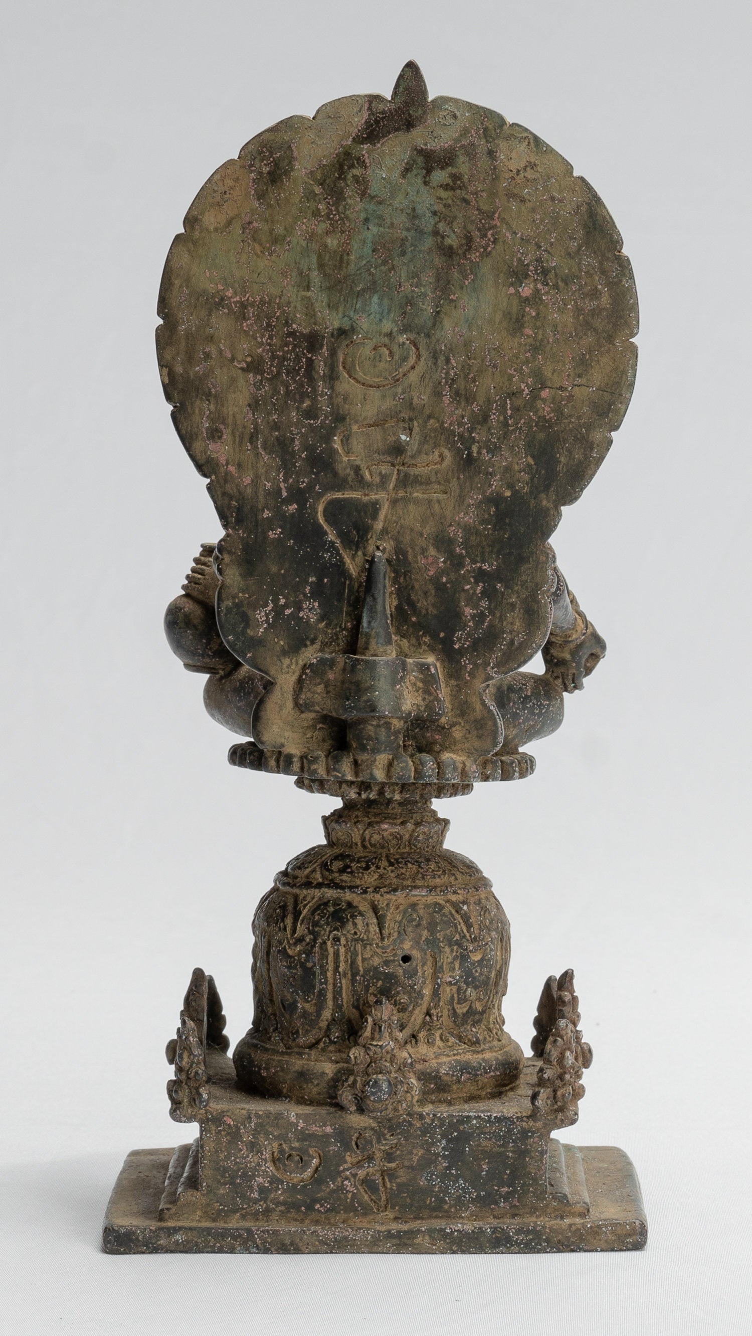 Tara-Statue – antike Java-Stil Majapahit sitzende Bronze-Devi-Tara-Statue – 24 cm/25,4 cm