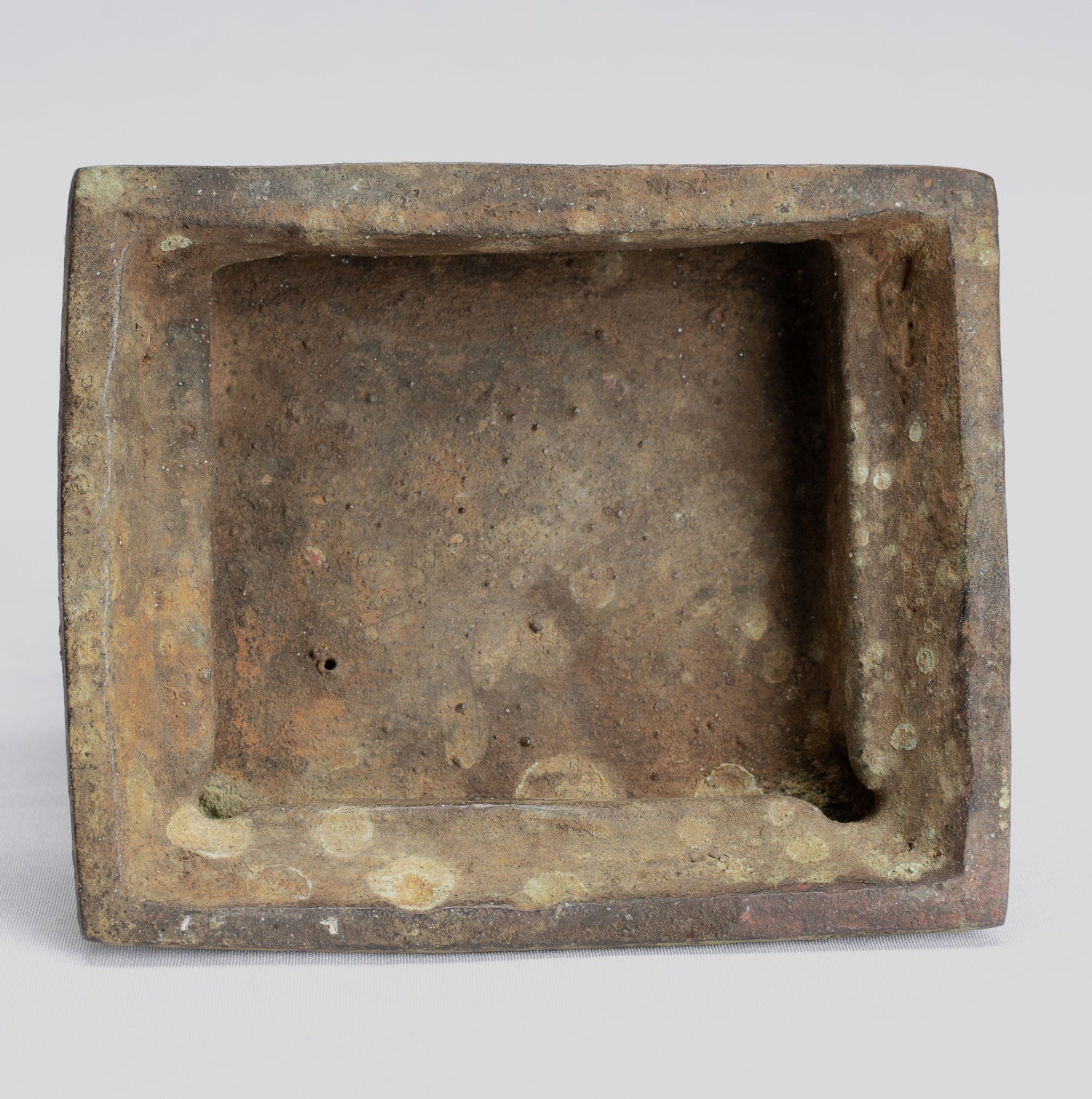 Statua Buddha - Antique in stile indonesiano Bronzo seduto amitabha statua di Buddha giavanese - 16 cm/6 "