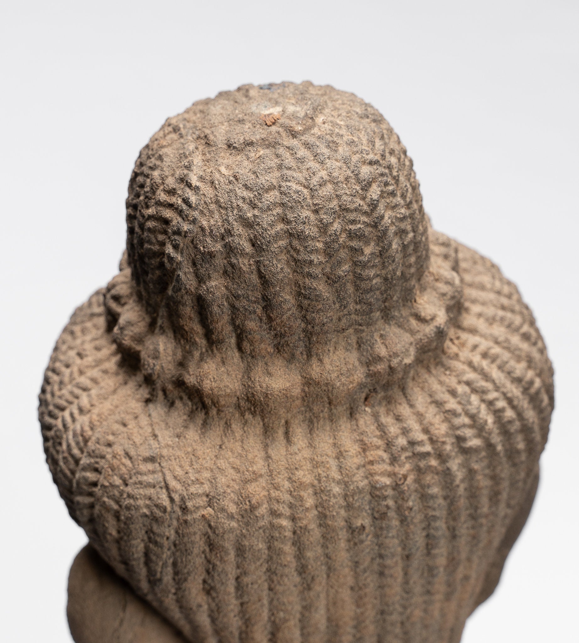 Vishnu Statue-Antique Baphuon Style Stone Sitzend Khmer Vishnu Statue-48cm/19 "