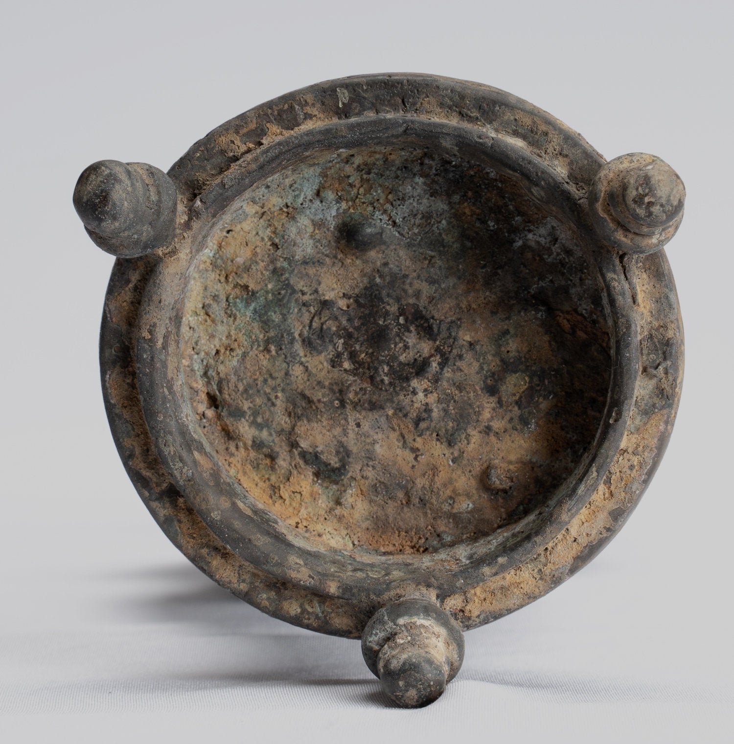 Statua Buddha - Antique stile indonesiano in piedi bronzo giavanese gautama Buddha - 28 cm/11 "