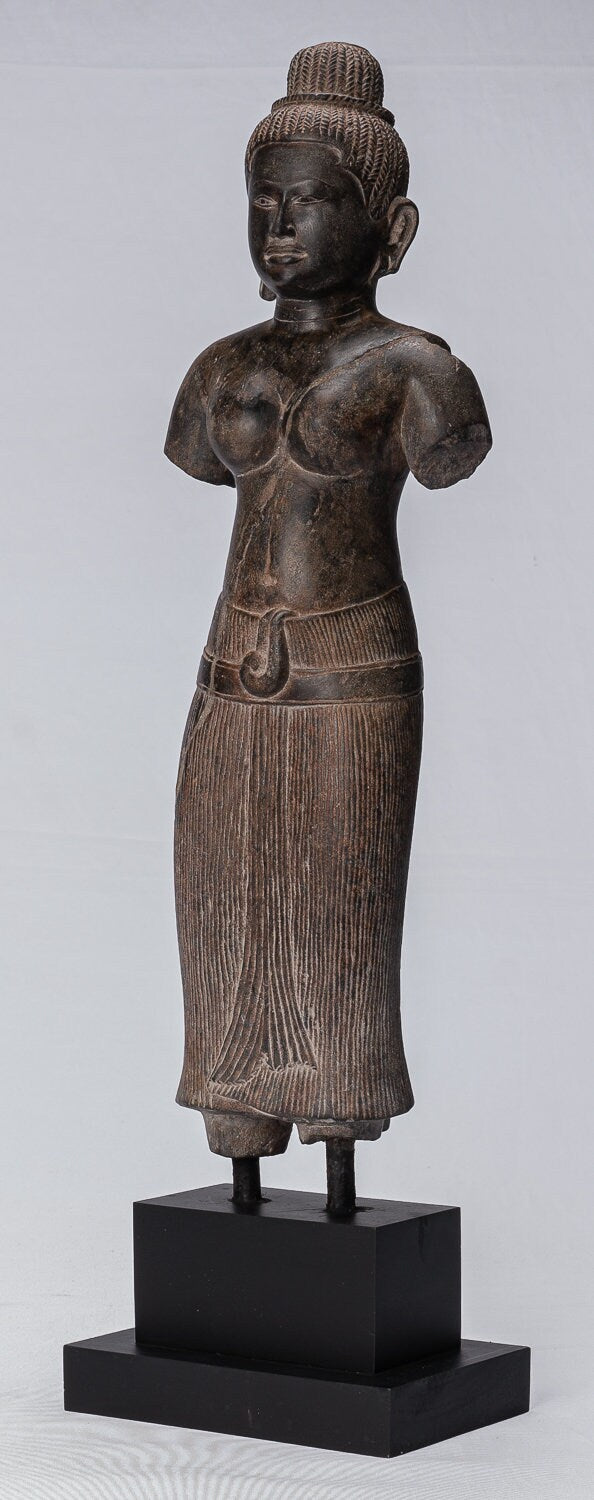 Estatua de Lakshmi - Estatua de estilo Baphuon antiguo de Baphuon de la estatua Vishnu - 55cm / 22 "