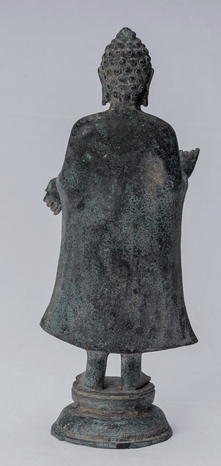 Estatua de Buda - Estatua de Buda de Buda de Estado Dvaravati Thai Thai de Predicia - 33cm/13 "