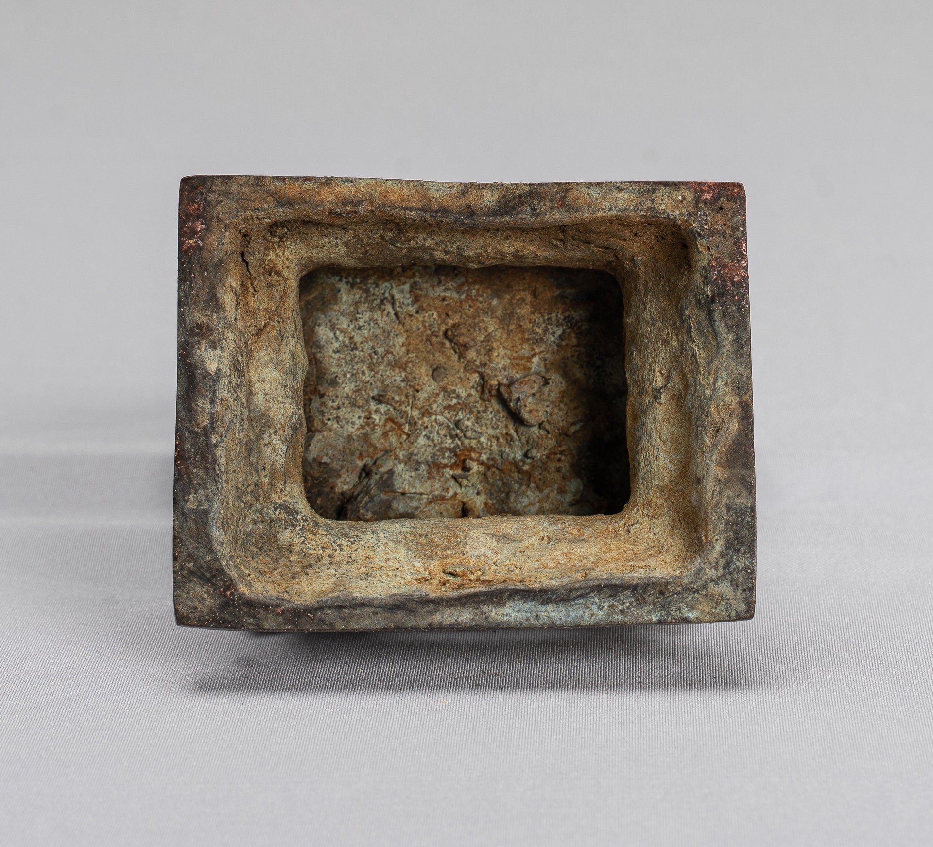 Tara Statue-Antike Java Style Majapahit Seated Bronze Devi Tara Statue-14cm/6 "