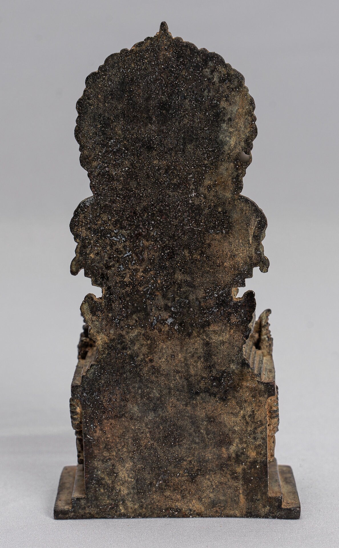 Estatua de Tara - Estatua de Bronce Devi Tara de bronce sentado de Majapahit antiguo de Java - 15 cm/6 "